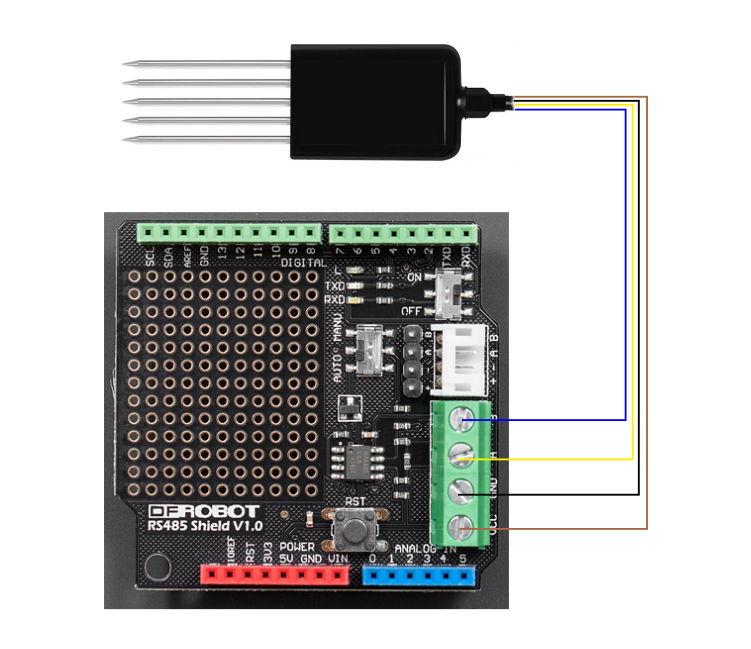 RS485土壤传感器(温度&湿度&EC&PH)  快速搭建测试环境.png