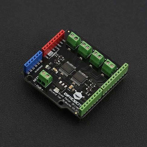 四路电机驱动板兼容Arduino