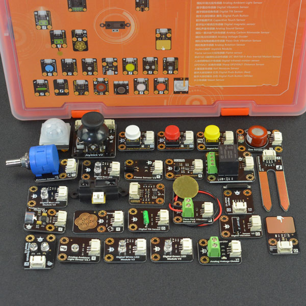 Arduino热卖推荐-Gravity: 27件传感器套装