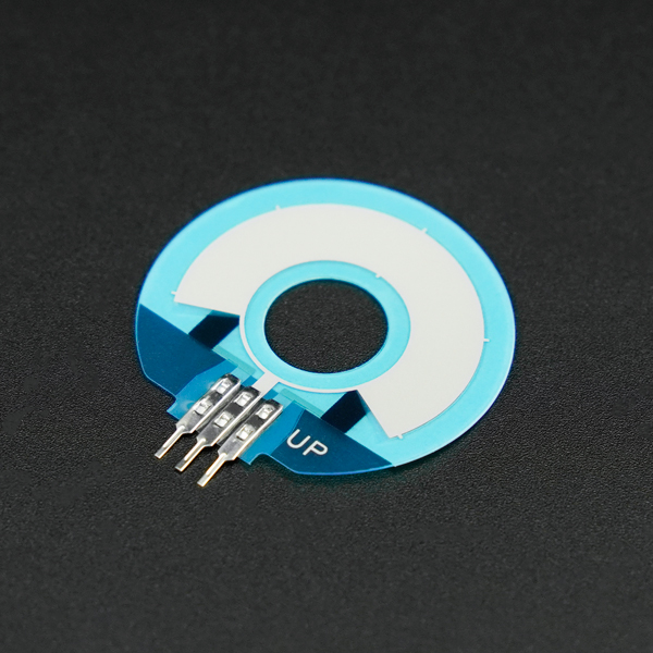 DFRobot创客商城新品推荐柔性薄膜压力传感器 - 环状位置检测（0.45mm超薄、20g轻触感应、100万次按压寿命）