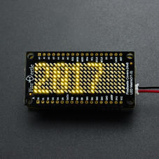 Arduino-FireBeetle 24×8 LED点阵屏（黄色）