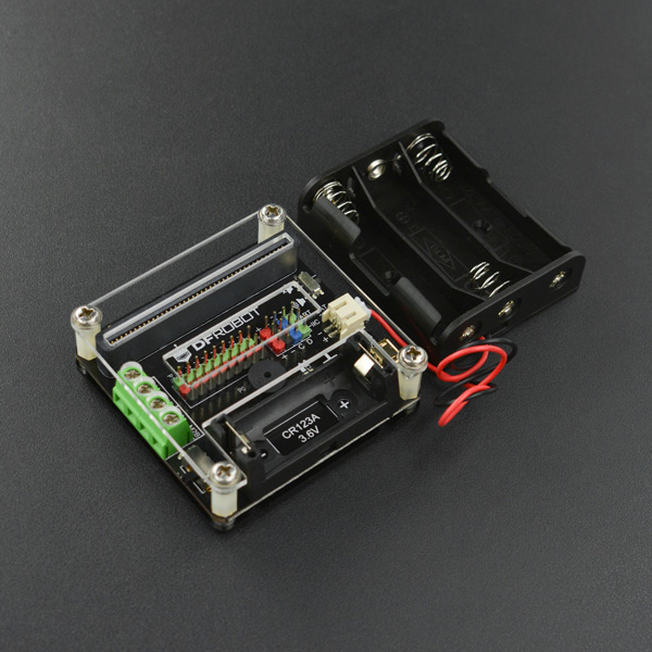 IO-BOX 电机驱动扩展板 含3节5号电池盒