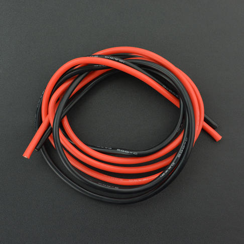 耐高温硅胶高压线 12AWG 4平方毫米（红色1米 黑色1米）