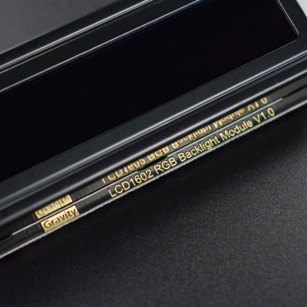 Gravity: I2C LCD1602 RGB彩色字体液晶屏 