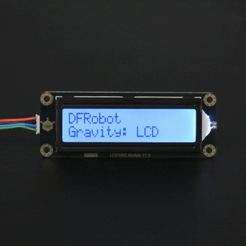 Gravity: I2C LCD1602 液晶显示屏 (灰底)