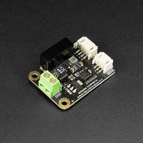 GP8630N：1路I2C&PWM转±10V/0-5V/0-10V/4-20mA（16bit）DAC模块