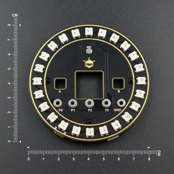 micro:bit RGB 全彩LED灯环扩展板 