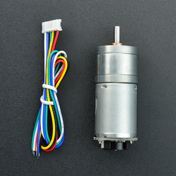 带编码器直流减速电机(12V 350rpm 12kg*cm) 