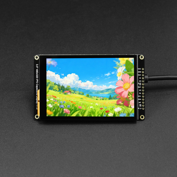 3.5寸IPS电容触摸屏 - 178°广视角，即插即用