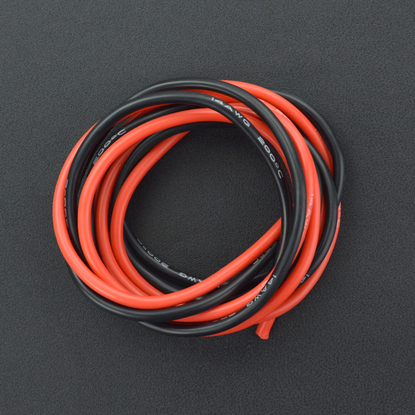 耐高温硅胶高压线 14AWG 2.5平方毫米（红色1米 黑色1米）