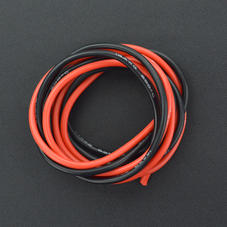 直流电机-耐高温硅胶高压线 14AWG 2.5平方毫米（红色1米 黑色...