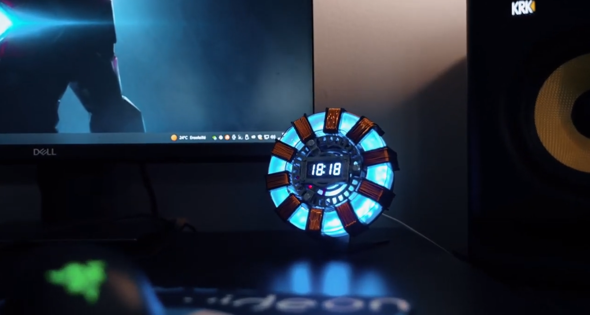 DFRobot创客社区热门项目自制一个钢铁侠反应炉时钟