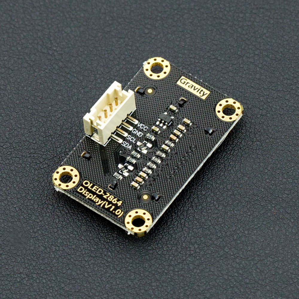 Gravity: I2C OLED-2864 显示屏