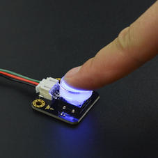 传感器-Gravity: 带LED灯的数字按钮  蓝色
