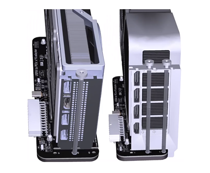 雷电4显卡扩展坞 采用亚克力板和5个脚撑.png