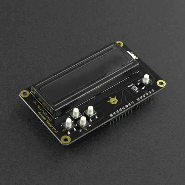 LCD-Arduino RGB LCD1602 按键扩展板 彩色字
