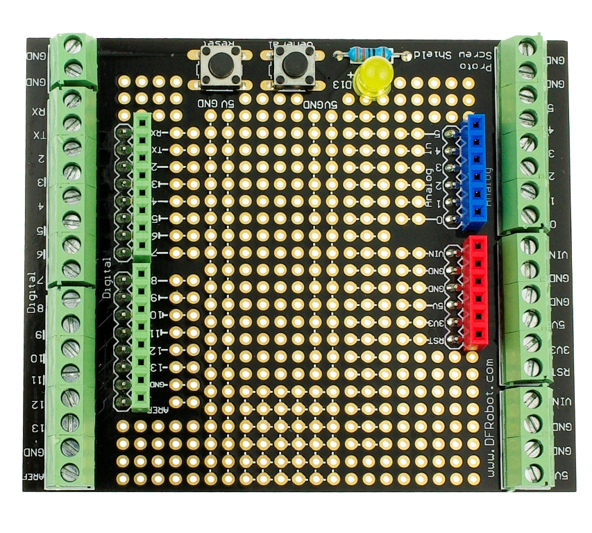 Proto Screw Shield Assembled(Arduino兼容) 