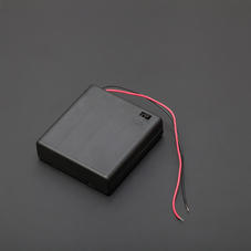 AA电池-4节5号封闭式电池盒 