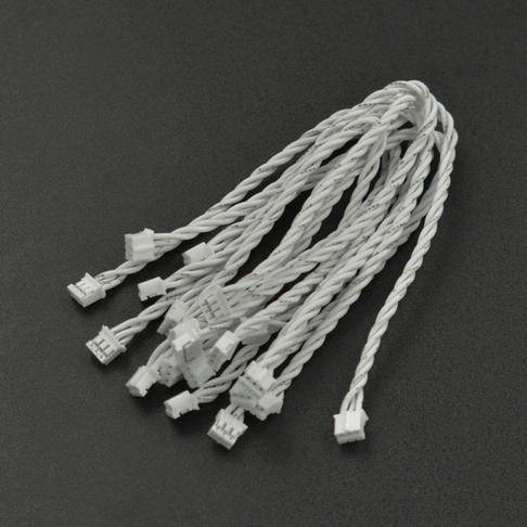 两头PH2.0-3P白色硅胶绞线 长20cm(10根)