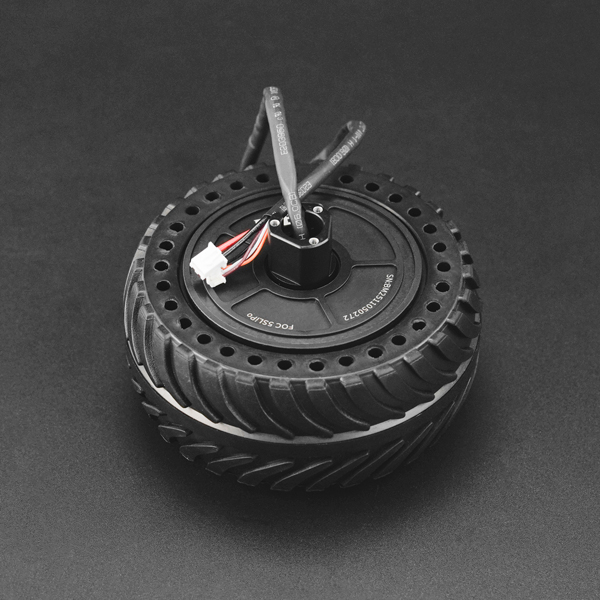 M0601直驱轮毂电机（左轮）- 高度集成的一体化AGV/机器人驱动轮