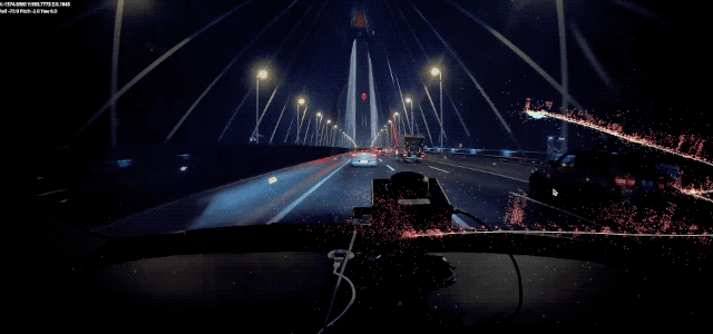 思岚Aurora视觉激光定位建图传感器：黑夜出色工作.gif